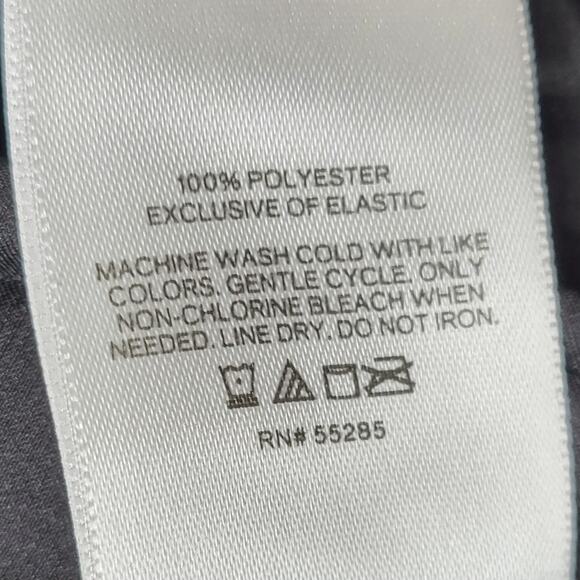 Express Pleated‎ Dress Womens S Black Silky Satin Puffy Sleeve Smock Waist Flowy - Picture 16 of 16